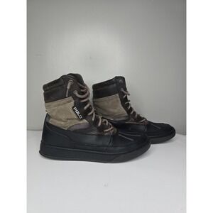 Polo Ralph Lauren Lansing Boots Mens Brown Oiled Leather Duck Outdoor Rare Style